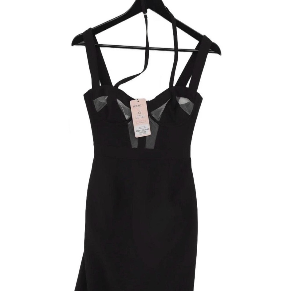 House of CB mesh detail bandage dress